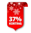 37% korting rood