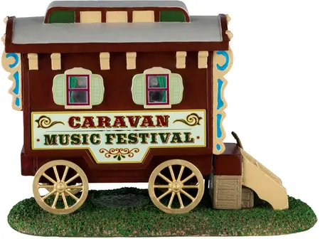 Lemax caravan music festival kerstdorp tafereel Carnival  2024 - afbeelding 1