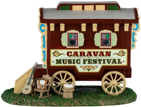 Lemax caravan music festival kerstdorp tafereel Carnival  2024 - afbeelding 2