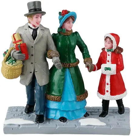 Lemax christmas eve shopping kerstdorp figuur type 3 Caddington Village  2024