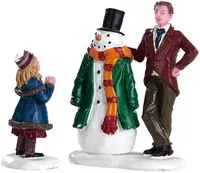 Lemax dad's snowman s/2 kerstdorp figuur type 3 Caddington Village  2018