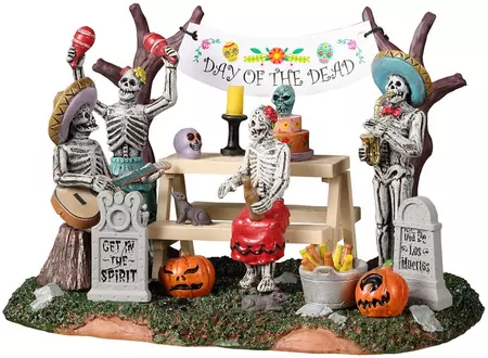 Lemax day of the dead party tafereel Spooky Town  2022 - afbeelding 1