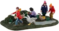 Lemax duck duck goose kerstdorp tafereel Vail Village  2023 - afbeelding 1