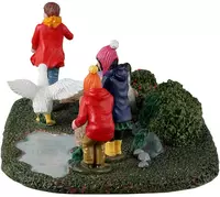 Lemax duck duck goose kerstdorp tafereel Vail Village  2023 - afbeelding 3