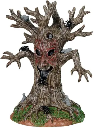 Lemax evil spooky tree tafereel Spooky Town  2024 - afbeelding 1