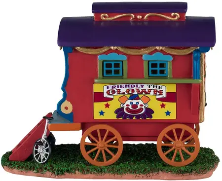 Lemax friendly the clown caravan kerstdorp tafereel 2024 - afbeelding 4