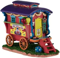 Lemax friendly the clown caravan kerstdorp tafereel 2024 - afbeelding 1