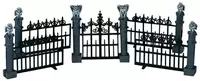 Lemax gargoyle fence s/5 accessoire Spooky Town  2004