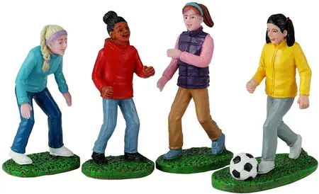 Lemax girls soccer game s/4 kerstdorp figuur type 4 2024