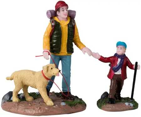 Lemax hiking buddies s/2 kerstdorp figuur type 3 Vail Village  2024