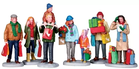 Lemax holiday shoppers s/6 kerstdorp figuur type 6 Caddington Village  2010