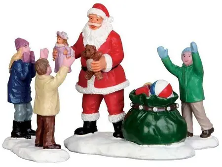 Lemax it´s santa!, s/3 kerstdorp figuur type 5 2015