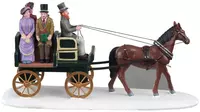 Lemax jaunting car kerstdorp tafereel Caddington Village  2020 - afbeelding 4