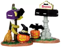 Lemax monster mailboxes s/2 accessoire Spooky Town  2014