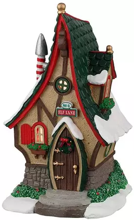 Lemax no. 4 elf lane kerstdorp tafereel Santa's Wonderland  2022 - afbeelding 1