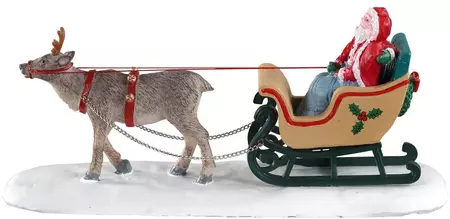 Lemax north pole sleigh ride kerstdorp tafereel Caddington Village  2020 - afbeelding 3