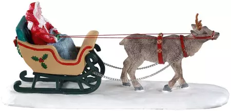 Lemax north pole sleigh ride kerstdorp tafereel Caddington Village  2020 - afbeelding 2