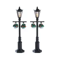 Lemax old english lamp post s/2 verlichte straatlantaarn 2017