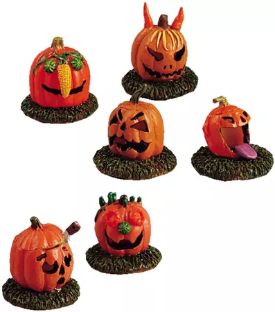 Lemax pumpkin people, set of 6 figuur Spooky Town  2005