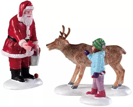 Lemax reindeer goodies s/3 kerstdorp figuur type 3 Caddington Village  2019