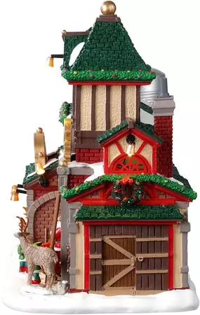 Lemax santa's reindeer stables kersthuisje Santa's Wonderland  2023 - afbeelding 3
