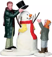 Lemax sharp-dressed snowman s/2 kerstdorp figuur type 4 Caddington Village  2015