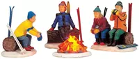 Lemax skiers' camp fire s/4 verlichte kerstdorp accessoire 2000 kopen?