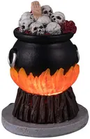 Lemax skull stew cauldron accessoire Spooky Town  2024