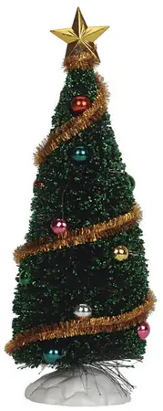 Lemax sparkling green christmas tree, medium boom 2000