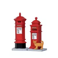 Lemax victorian mailboxes s/2 kerstdorp accessoire Caddington Village  2011