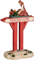 Luville Efteling Roodkapje wegwijzer 4.8x3x8 cm