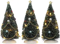 Luville General Christmas tree with flashing lights 3 pieces