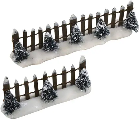 Luville General Fence wooden with trees 2 pieces