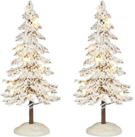 Luville General Snowy tree white lighted