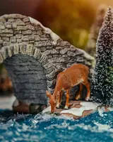 Luville General Stone bridge with deer - afbeelding 2