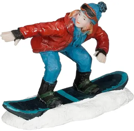 Luville Schneewald Snowboarding man