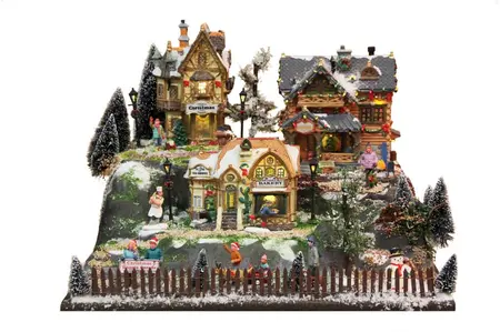 My Village Basis kerstdorp starter dorp 50x38cm - afbeelding 2